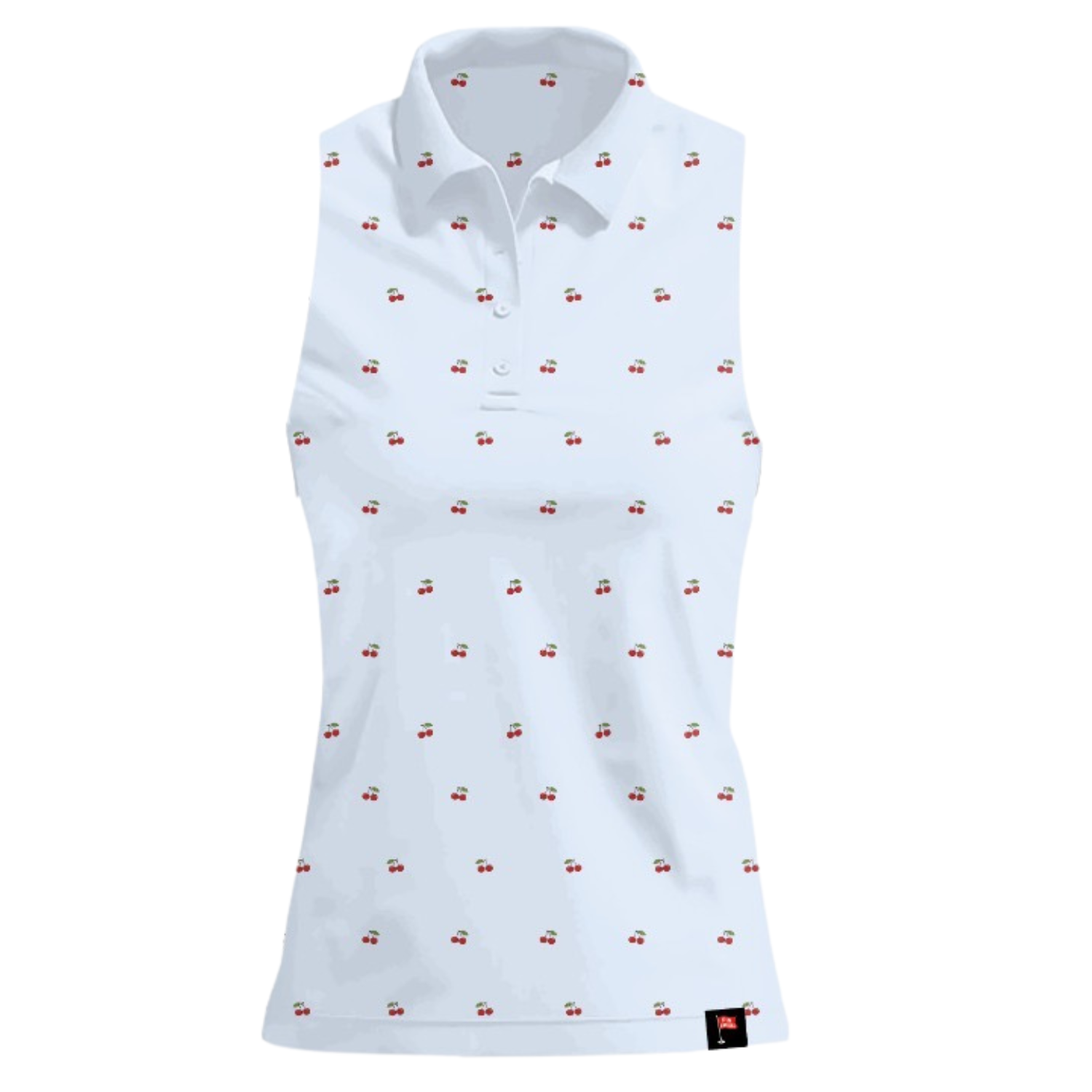 Women's Cherry On Top Sleeveless Polo