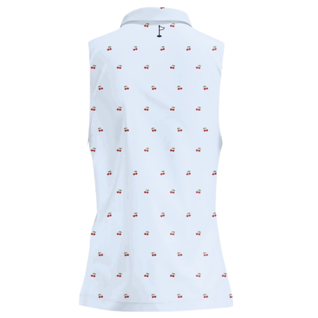 Women's Cherry On Top Sleeveless Polo